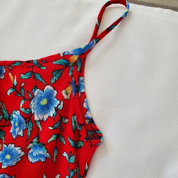 Red Floral Maxi Dress | S - Picture 5 of 6